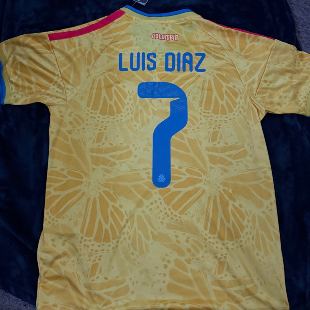Luis diaz colombia home jersey size medium